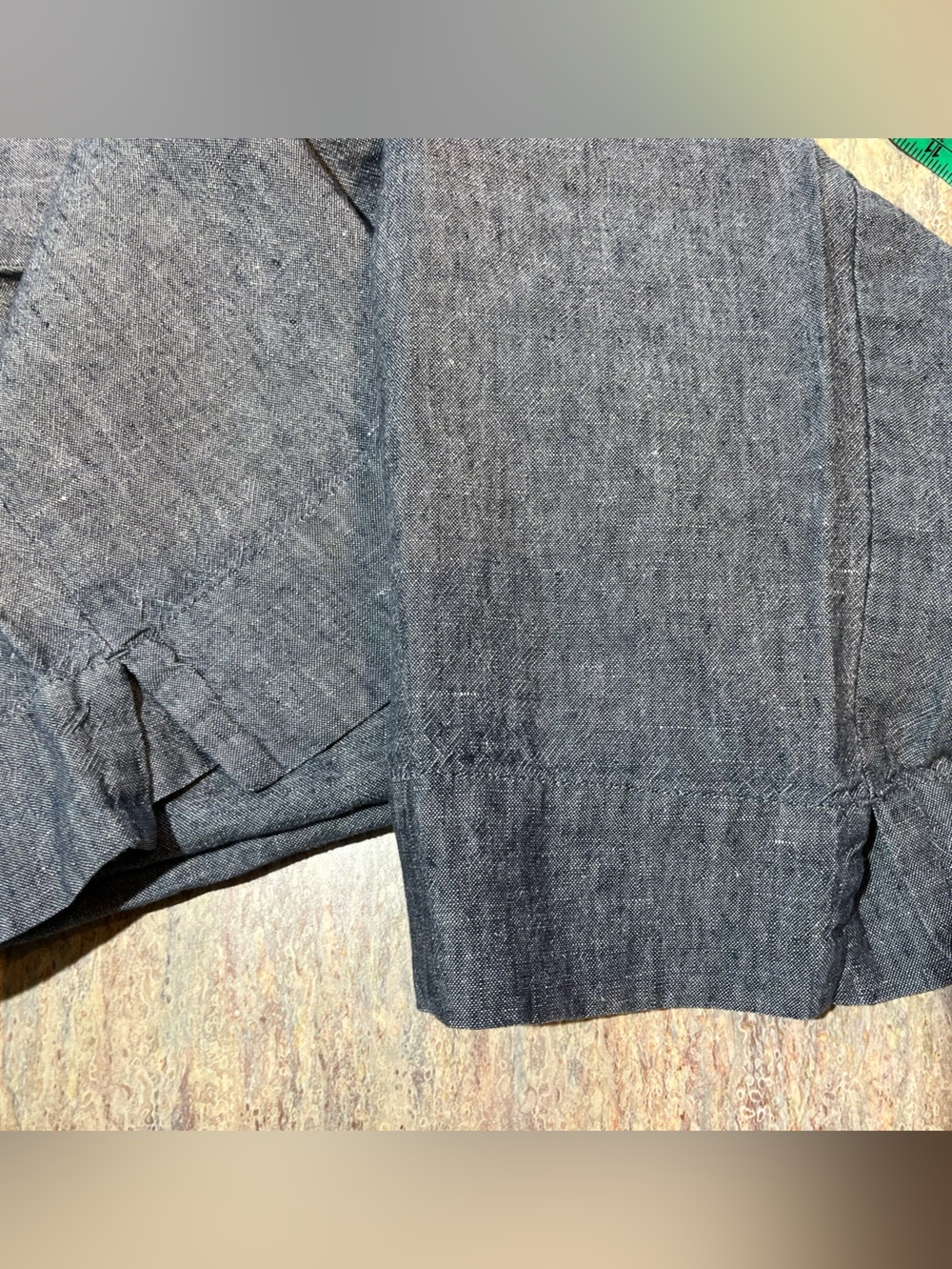 J. Jill XL Navy Blue Pure Linen Cropped Pants EUC - Picture 10 of 10